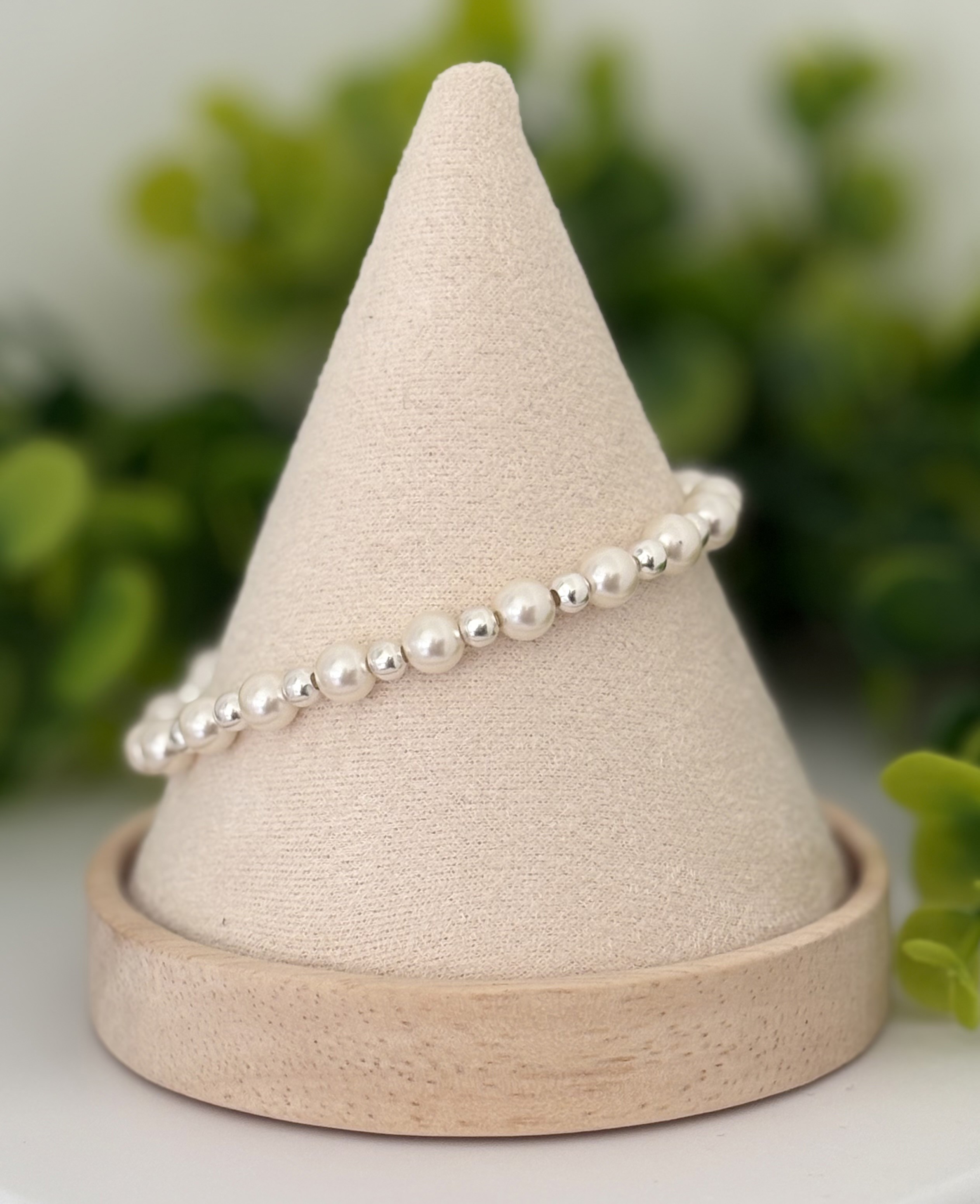 Silver plated & pearl