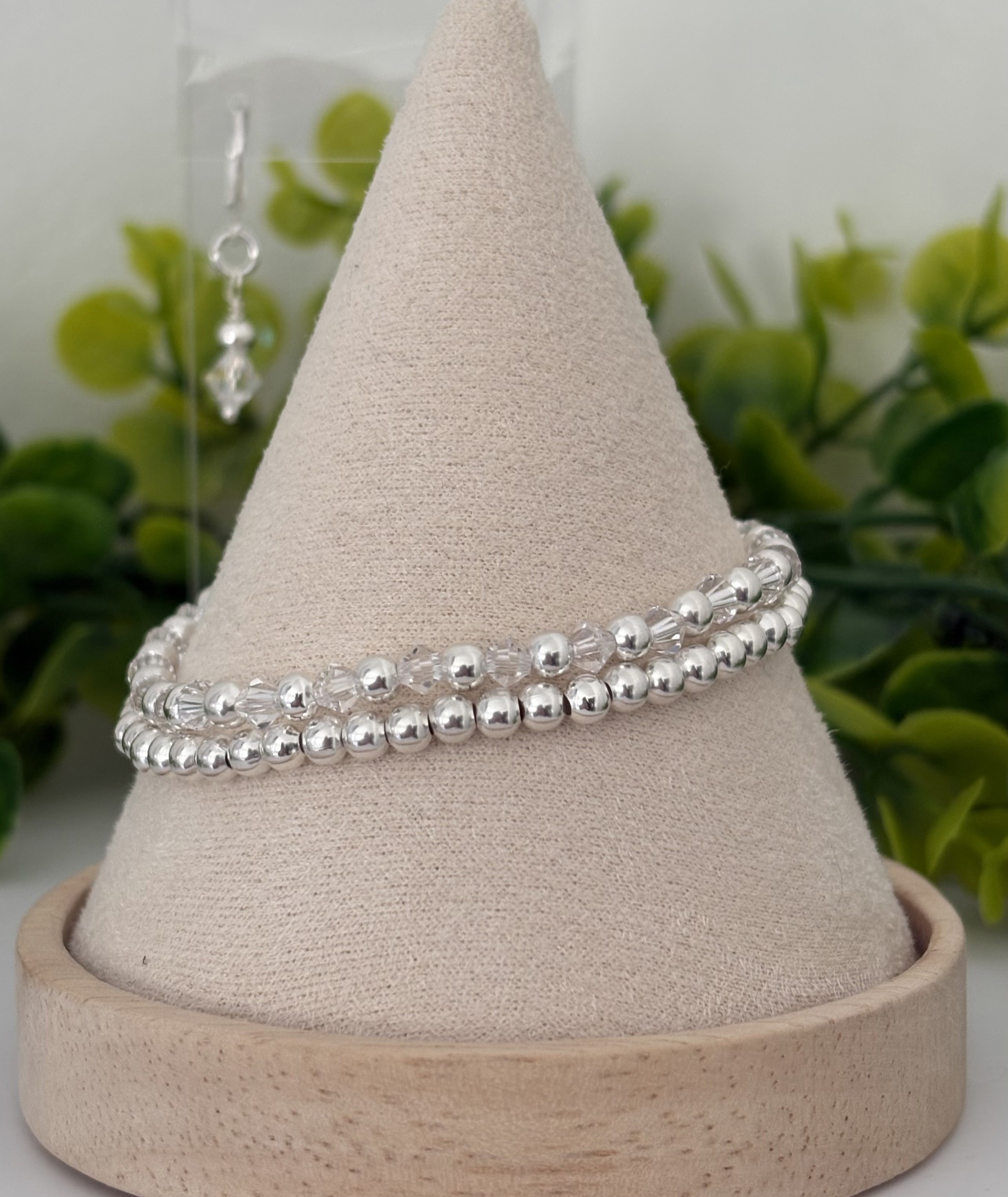 Silver Plated & Crystals Duo