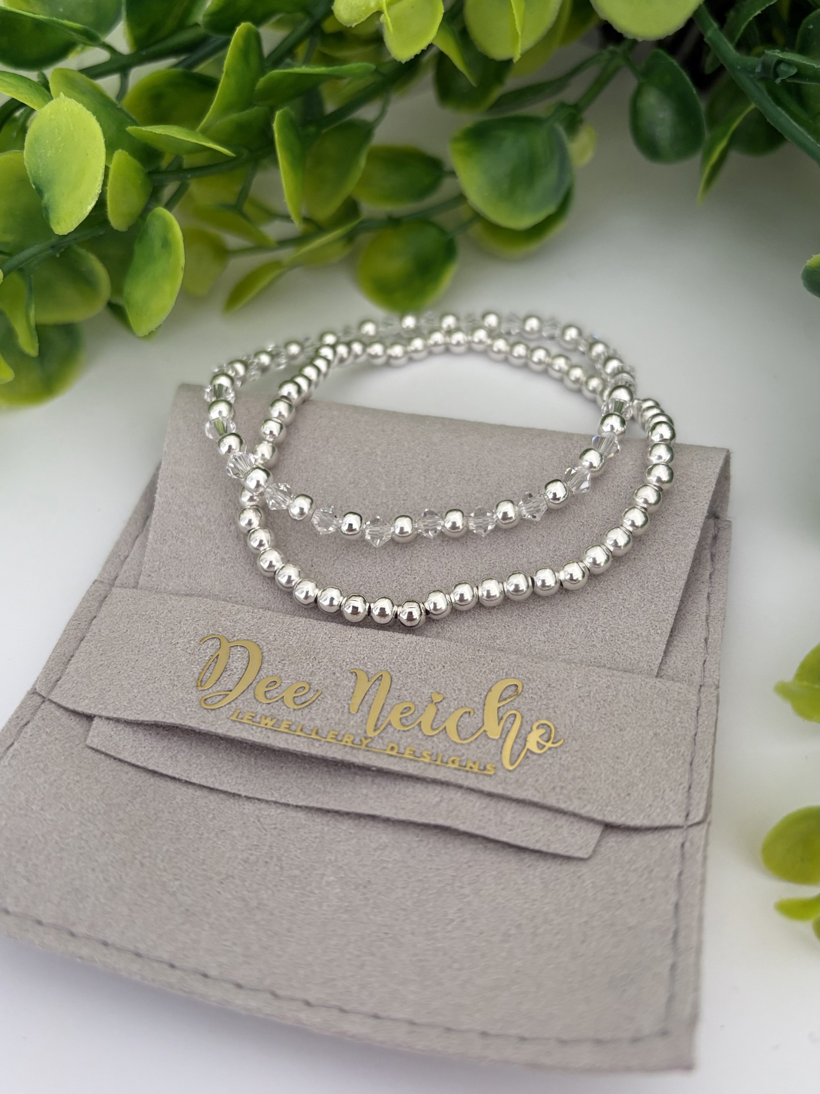 Silver Plated & Crystals Duo